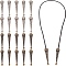 Alloy Cord End, Bolo Tie End Caps, Mixed Color, 52x10mm, Inner Diameter: 5mm, 10pcs/color
