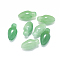 Natural Green Aventurine Pendants, Flower, 16.5~17.5x8~9mm, Hole: 0.8mm