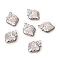 Non-Tarnish 304 Stainless Steel Charms, Strawberry, Stainless Steel Color, 15x11x4mm, Hole: 1.2mm
