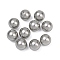 Shell Pearl Beads, Grade A, Round, Half Drilled, Silver, 12mm, Hole: 1.2mm