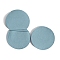 Velvet Storage Pouch Jewelry Bags, Round Envelope Bag, Sky Blue, 7x7cm