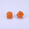 Hexagonal Silicone Focal Beads, Camel, 23x17.5x23mm, Hole: 2.5mm