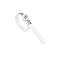 Plastic EU Ring Sizer Measuring Tool, Finger Measuring Belt with Magnifying Glass, White, 11.5x0.5x0.2cm