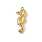 Ocean Themed 304 Stainless Steel Pendants, Golden, Sea Horse, 26x10x4.5mm, Hole: 1.5mm
