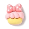 Opaque Resin Decoden Cabochons, Cartoon Decoden Cabochons for Jewelry Making, Cake, 22.5x20.5x10mm