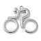 Alloy Pendants, People On Bikes, Platinum, 35.5x40.5x4.5mm, Hole: 2mm