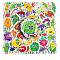 50Pcs PVC Fruits and Vegetables Sticker, Self-adhesive, for Suitcase, Skateboard, Refrigerator, Helmet, Mobile Phone Shell Stickers, Mixed Color, 40~80mm, 50pcs/set
