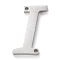 Non-Tarnish 304 Stainless Steel Links Connectors, Initial Letter, Letter.I, I: 15.5x8x1.5mm, Hole: 1mm