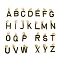 Rack Plating Brass Pendants, with Enamel and Jump Ring, Cadmium Free & Lead Free, Long-Lasting Plated, Real 18K Gold Plated, Letter, Letter, 11.5~12x2~10x1mm, Hole: 2.5mm.