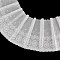 3 Yards Cotton Embroidered Flower Lace Trim, White, 10-5/8 inch(271mm)