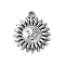 304 Stainless Steel Charms, Sun Charm, Anti-Tarnish, Stainless Steel Color, 15x13x2.5mm, Hole: 1.4mm