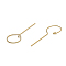 Brass Head Pins, for Ghost Witch Baroque Pearl Making, Real 18K Gold Plated, 40x15mm