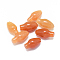 Natural Red Aventurine Pendants, Flower, 16.5~17.5x8~9mm, Hole: 0.8mm