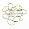 Brass Linking Rings, Oval, Lead Free & Cadmium Free & Nickel Free, Raw(Unplated), 20x13x0.8mm, Inner Diameter: 12x19mm