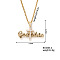 Fashionable Hip-hop Cross Pendant Necklace with Sparkling Rhinestone, Simple and Stylish, 15.75 inch(400mm)