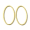 Brass Linking Rings, Cadmium Free & Nickel Free & Lead Free, Oval, Raw(Unplated), 24x14x1mm, Inner Diameter: 22x12mm