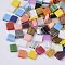 2-Hole Glass Seed Beads, Mixed Style, Rectangle, Mixed Color, 5x4.5~5.5x2~2.5mm, Hole: 0.5~0.8mm