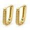 304 Stainless Steel Hoop Earring Findings, Oval Earring Settings for Rhinestone, Real 14K Gold Plated, 18 Gauge, 20x4mm, Pin: 1mm, Fit for 1.4mm Rhinestone