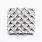 Tarnish Resistant 304 Stainless Steel Multi-Strand Links, Square, Stainless Steel Color, 24x24x2mm, Hole: 2~2.5mm