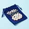 40Pcs 3 Colors Natural Cultured Freshwater Pearl Loose Beads, with Rectangle Velvet Pouches, Oval, Mixed Color, 7~10x7~8mm, Hole: 1.8mm