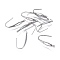 Tarnish Resistant 304 Stainless Steel Earring Hooks, with Vertical Loop, Stainless Steel Color, 20.5x4.5mm, Hole: 1.2mm, 22 Gauge, Pin: 0.6mm