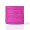 Round String Thread Polyester Fibre Cords, Magenta, 0.8mm, about 109.36 yards(100m)/roll