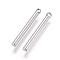 Tarnish Resistant 201 Stainless Steel Pendants, Column, Stainless Steel Color, 22.5x2mm, Hole: 1.5mm