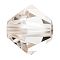 Preciosa® Crystal Beads, Czech Crystal, Bicone(451 69 302 Rondelle), 00030 279 Velvet, 6mm, Hole: 1mm