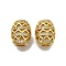 Brass Micro Pave Clear Cubic Zirconia Beads, Column, Long-Lasting Plated, Rack Plating, Lead Free & Cadmium Free, Real 18K Gold Plated, 11.5x9mm, Hole: 3.5mm