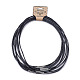 Коровья кожа ожерелье шнура материалы MAK-G003-04B-1