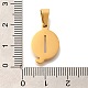 Подвески из нержавеющей стали 304 с ионным покрытием (IP) STAS-U035-01G-Q-3