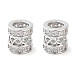 Латунные микропаве из прозрачного кубического циркония KK-U028-21P-2
