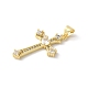 Латунные микро проложить кубического циркония подвески KK-P294-07G-04-2