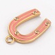 Латунные микропаве прозрачные подвески с фианитом KK-B030-13G-G-2