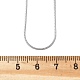 Женские ожерелья-змейки из нержавеющей стали 304 STAS-O037-59P-4
