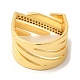 Кольца из латуни с микропаве RJEW-U008-30G-3