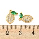 Латунные микро проложить кубического циркония подвески KK-K369-02G-07-3