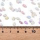 Непрозрачные цвета блестящие стеклянные бусины SEED-T006-02A-4