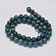 Круглые бусины пряди природного апатита G-K068-01-8mm-2