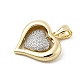 Латунные микро проложить кубического циркония подвески KK-U047-23G-02-2