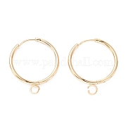 201 фурнитура для сережек-колец Huggie Hoop из нержавеющей стали STAS-P283-01N-G