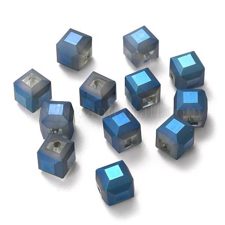 Матовое стекло куба бисер пряди FGLA-F001-A02-1