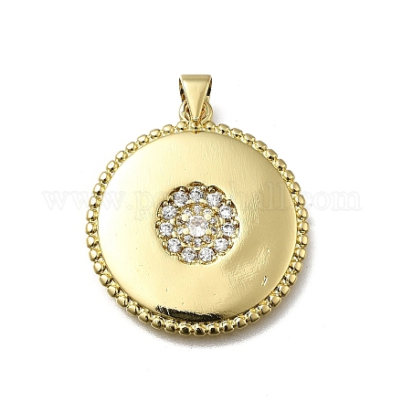 Латунные микро проложить кубического циркония подвески KK-C090-14G-1