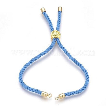 Изготовление браслетов из хлопка KK-F758-03E-G-1