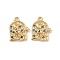 Brass Micro Pave Cubic Zirconia Charms, Nickel Free, Real 18K Gold Plated, Octopus, 14.5x12.5x3.5mm, Hole: 1.2mm