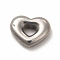 Non-Tarnish 304 Stainless Steel Pendants, Heart Charms, Stainless Steel Color, 10x12x3mm, Hole: 4x3.5mm