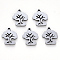 Tarnish Resistant 304 Stainless Steel Charms, Laser Cut, Tree of Life, Stainless Steel Color, 13x11x1mm, Hole: 1.2mm