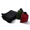 100Pcs Organza Drawstring Bags, Favour Party Mesh Drawstring Gift Storage Pouches, Black, 18x13cm