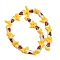 Boot Handmade Lampwork Enamel  Beads, Strawberry, 23x16.5~17x7.5~8.5mm, Hole: 0.8~1.2mm