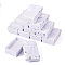 Polka Dot Pattern Cardboard Jewelry Packaging Boxes, with Sponge Inside and Paper, for Rings, Small Watches, Necklaces, Earrings, Bracelets, Rectangle with Bowknot, White, 8.1x5x2.8cm